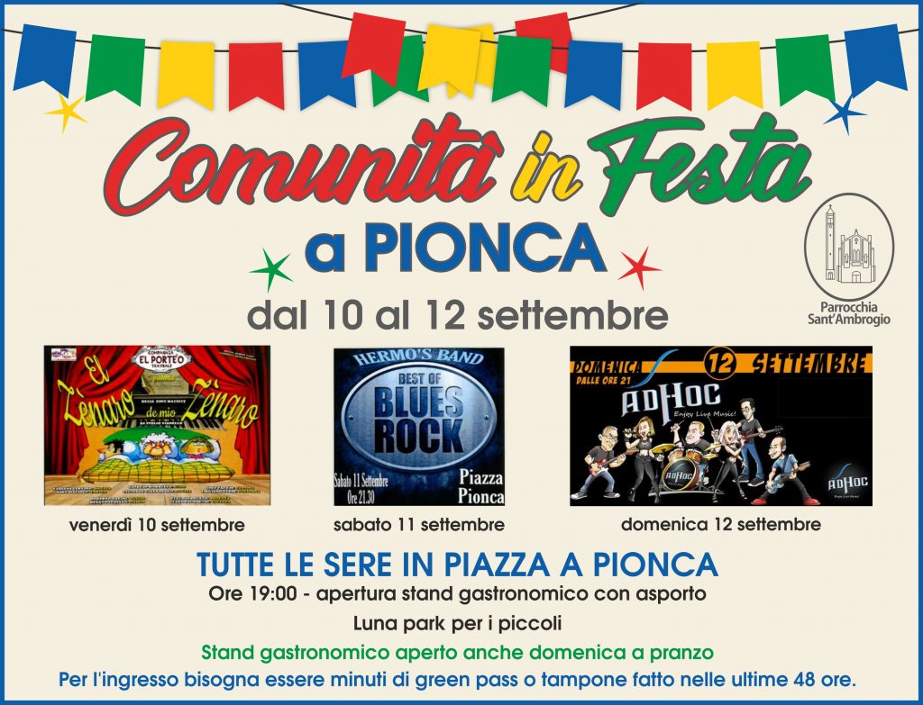 Comunità in Festa a Pionca