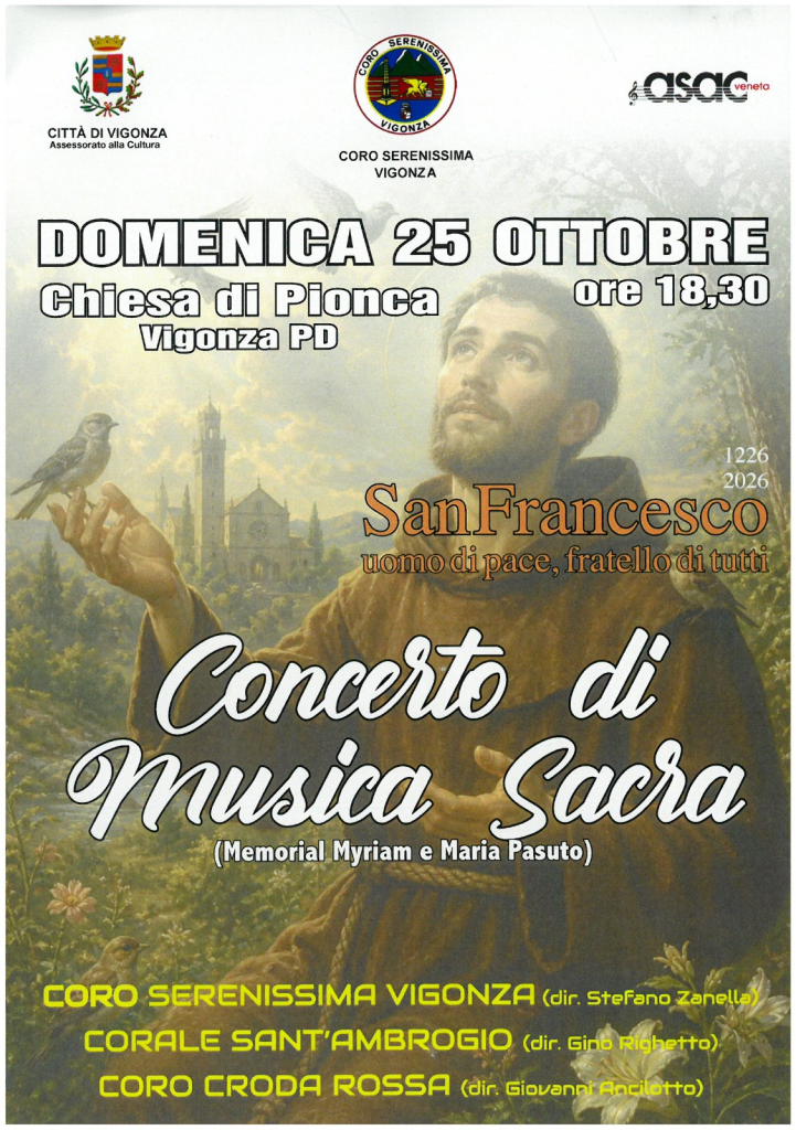 Concerto di musica sacra – Domenica 25 ottobre 2026